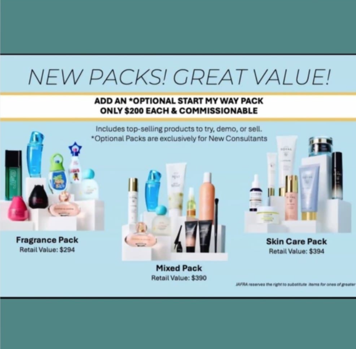 $200 new consultant packs
