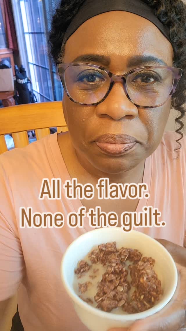 I didn’t give up chocolate…
I just made it smarter. 🍫✨

This Grandy’s Dark Chocolate Granola hits the spot with 6g of protein, plant-based ingredients, and no guilt.
I’m swapping empty calories for something that loves my body back. Why? Because wellness should still taste amazing. 💪🏽🌱

You can keep the cravings and care for your health at the same time. It’s all about better choices, not boring ones!

#HealthyChocolate #SmartSwaps #WellnessOver40 #ProteinGranola #HealthyAgingTips #ChocolateLover #SnackSmarter #PurpleEssenceByEvelyn #AgingWellWithEvelyn #BeautyHealthWellness