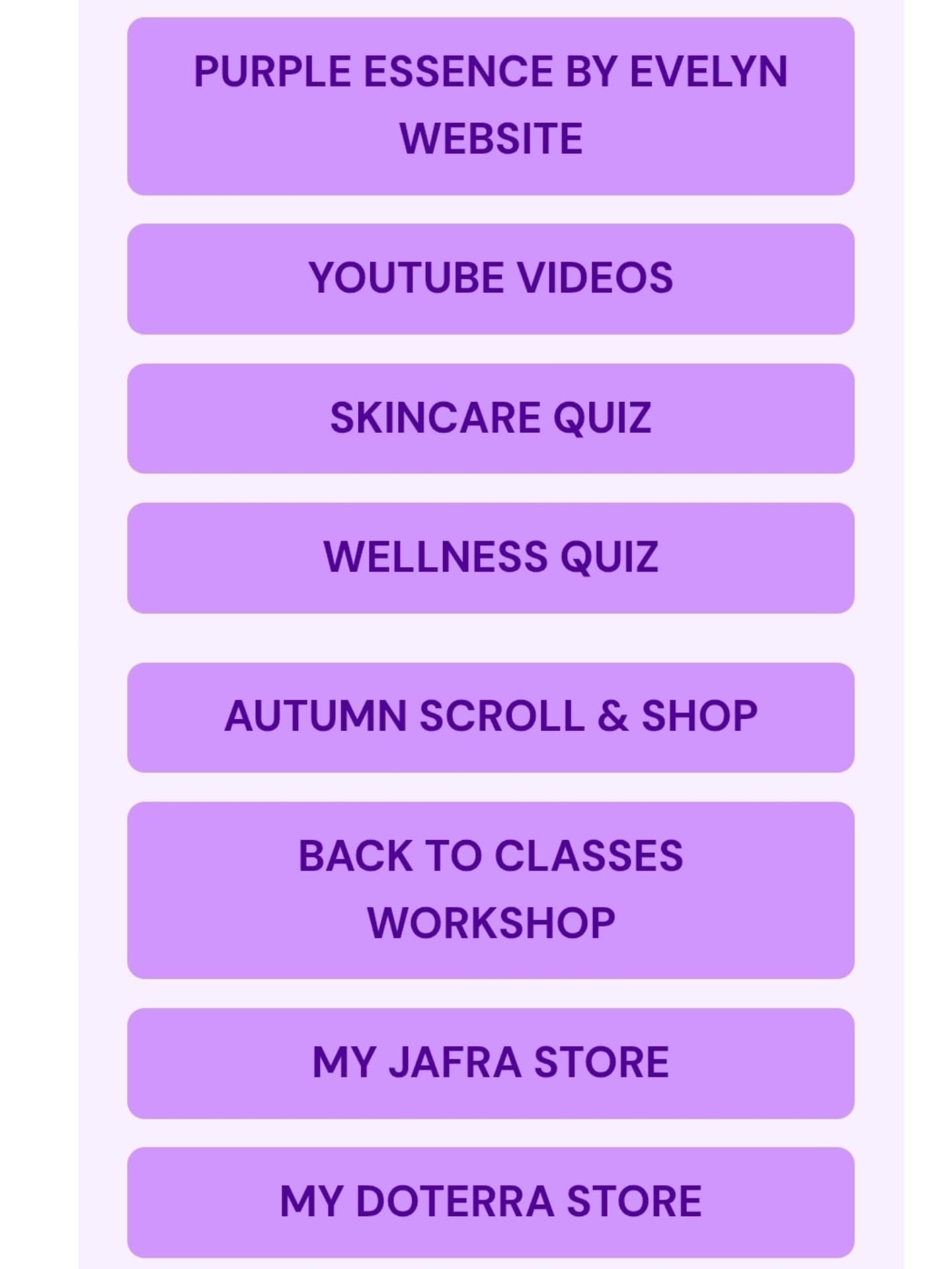 🎉 Woo-hoo! New + Improved! 🙌🏾

My website host upped the game, and I 💜💜💜 it!!!

Instead of asking me where links are, I can now say… “Link in bio!” 🥳 for EVERYTHING and so much more. 😃
From my quizzes and courses to Autumn Scroll & Shop and Tuesday Tea, it’s all in one cozy hub for you.

👉 So go on, tap the bio, and explore! 😉

BTW, if you're looking to get a new website, check out https://bit.ly/OhMyHi.

#purpleessencebyevelyn #linkinbio #ScrollAndShop #autumnvibes #easybutton #newandimproved #entrepreneurialgrowth