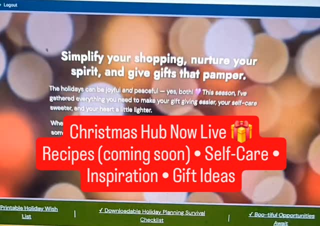 Your cozy corner for all things Christmas is here! 🎄
From gift ideas to self-care rituals, my Christmas Hub is filled with inspiration — and it will keep growing each week! 💜
✨ Take a peek → The link is in the bio.

#ChristmasHub #PurpleEssenceByEvelyn #HolidayInspiration #FestiveSelfCare #JoyfulSeason #BeautyWellness #HolidayMagic