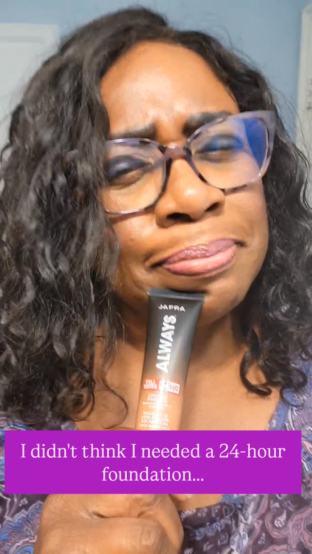 I'm enjoying JAFRA’s new Always 24-Hour Foundation 💜

I love a foundation that feels like skincare. This is lightweight, moisturizing, and soft on the skin. I get a smooth, even tone that lasts beautifully throughout the day.

This is the kind of effortless coverage that supports aging well:
😊 Hydrated, comfortable wear
😊 Soft, natural-looking finish
😊 Even skin tone without heaviness
😊 Confidence that it stays with you all day

Here's my advice: Caring for your skin is important. Cleanse before bed and let your skin rest and renew... without the foundation. 

Tell me below. When do you need your foundation to last all day?

#AgeWellWithEvelyn #LongLastingFoundation  #SkincareAndMakeup #BeautyOver40  #PurpleEssenceByEvelyn