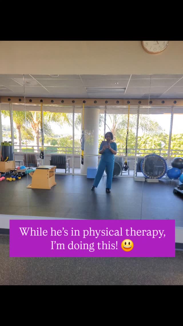 I’ve been taking my husband to physical therapy every week since July… and instead of sitting and waiting, I started enjoying the gym when other patients aren't there.

Here's something simple but powerful: "There’s always a way to move your body."

Exercise for women over 40 doesn’t have to be a full workout routine. It can fit into pockets of time like this. Use the moments you already have.

While he works with his therapist, I work out. It's nothing fancy, just consistency.

Aging well isn’t about perfection. It’s about building simple wellness habits that support your body every day.

If you’re working on your health, metabolism, or energy after 40, this is your reminder. 📢 
"You don’t need more time. You need intention."

Where can you fit in a little movement today? 💜

#AgingWellAfter40 #WomenOver40Wellness #FitnessOver40 #HealthyLifestyleOver40 #MoveYourBodyDaily